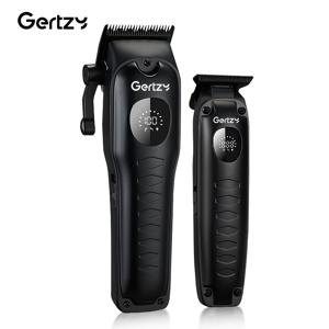 TEMU GERTZY 프로페셔널 남성 헤어 클리퍼 세트 - LED 디스플레이 포함, USB 충전식, 리튬 배터리, 9개의 제한 커브, 부드러운 커터 헤드 및 액세서리 포함 - 헤어 및 면도기 트리밍에 이상적, 데이 및 아버지 데이 선물에 적합