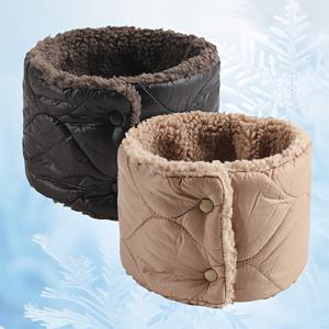 TEMU 2개 커플 가을/겨울용 두꺼운 보온 넥 게이터, 단색, 탈부착 가능 넥 커버 (야외 스포츠, 사이클링, 스키용), 방풍 귀 마스크, 세탁 가능한 스카프