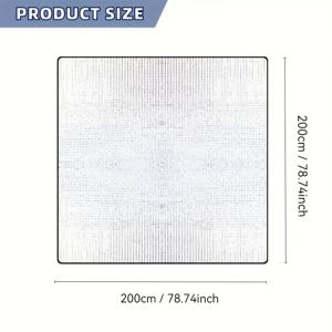 TEMU 1 캠핑 매트, 텐트 패드, 접이식 피크닉 비치 블랭킷, 야외 피크닉 매트, 휴대용 캠핑 타포린, 백패킹, 하이킹