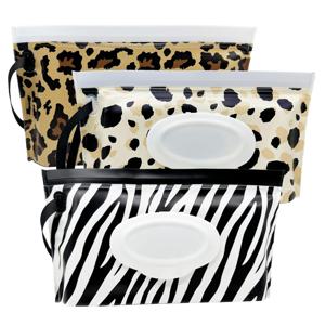 TEMU 3개 재사용 가능한 물티슈 파우치 - 가벼운, 세척 가능한 여행용 물티슈 거치대 & 케이스|물티슈