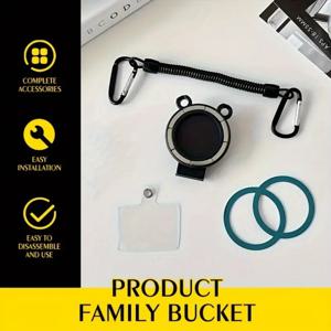 TEMU 마그네틱 폰 홀더 시스템 5개 세트 - 버클 포함, 헤비듀티 ABS 핸즈프리 그립 & 안전 클립온 백팩 마운트, 스마트폰/태블릿/이북 리더 호환, 휴대용 어댑터, 체육관, 운전, 스포츠, 야외, 여행용|휴대폰거치대