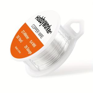 TEMU 주얼리용 구리선, 실버색 변색 방지 DIY 주얼리 제작용 비즈 와이어, 사이즈 0.25mm/0.3mm/0.4mm/0.5mm/0.6mm/0.8mm/1.0mm/1.3mm