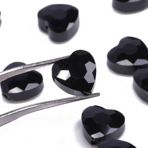 TEMU AB 컬러의 8mm 다면체 오스트리아 비즈 30개입, 하트 모양, 반짝이는 루스 스페이서 비즈로 주얼리 제작, 우아한 팔찌, 목걸이, 폰 체인, 키체인에 적합하며 발렌타인데이 선물로 완벽합니다.