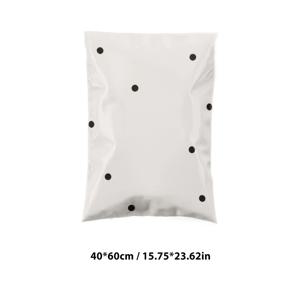 TEMU 20개 Mi Bai Bo Dian 폴카 도트 익스프레스 가방, 방수 두꺼운 PE 플라스틱, 자체 밀봉, 의류 및 학교 선물 포장용 비행기 상자|방수가방