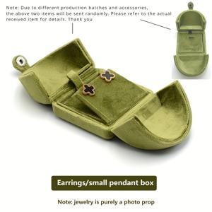 TEMU 1개 더블도어 벨벳 반지 상자, 귀걸이 상자, 펜던트 상자, 스터드 귀걸이 상자, 팔찌 상자, & 크리스마스 선물 상자, 프로포즈, 결혼식, 생일, 파티, 휴일, 새해 선물, 홈 데코, 룸 데코, 보석 보관 상자용 고급 선물 포장 상자