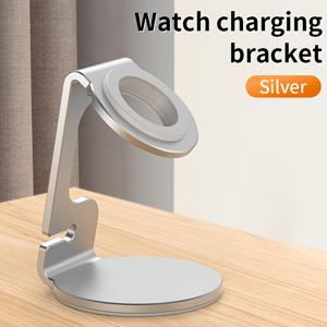TEMU Apple Watch용 알루미늄 합금 스탠드, 데스크탑 충전기 베이스, 충전 베이스, 침대 옆 테이블 액세서리, Iwatch SE Ultra 시리즈/10/9/8/7/6/5/4/3/2/1- (충전기 제외) 적합