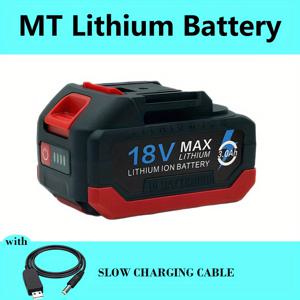 TEMU 1 3.0Ah 18V 리튬 배터리, 마키타 18V 배터리 호환, 마키타 18V 전동 공구용, LED 전원 표시기, 슬로우 충전 와이어 포함