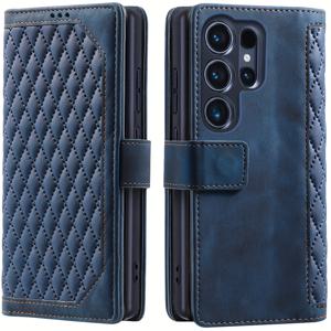 TEMU 삼성 갤럭시 S25 울트라/S25+/S25 5G 케이스, 플립 PU 가죽 북 스탠드, 충격 방지 보호 케이스 - 지갑형 케이스, 카드 홀더 & 마그네틱 버클 포함, 럭셔리 커버 펀다스|카드지갑