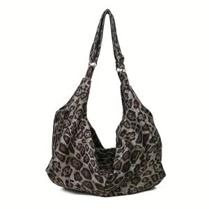 TEMU 대용량 프린트 토트백 - 다용도 여성 숄더 & 핸드백, 가벼운 나일론, 지퍼 클로저, 출퇴근, 여행, 데일리 패션에 완벽 - 그녀를 위한 이상적인 선물|가방|크로스백|보부상가방