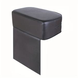 TEMU 블랙 헤어 커팅 부스터 시트 쿠션 - 저자극성, 사각형 디자인, 높이 조절 가능한 미용실 바버 의자 액세서리