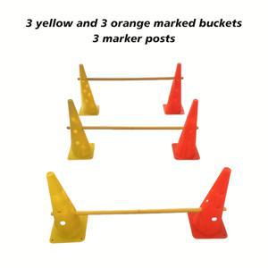 TEMU 다양한 패턴을 연습하기 위한 막대가 있는 마커 콘스 세트, 밝은 색상의 창의적인 조합을 허용하며, 어떠한 날씨에도 완벽합니다.