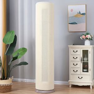 TEMU 1개 탄력 있는 실린더형 에어컨 커버 - 대부분의 표준 에어컨에 적합, 내구성 있는 보호 커버, 전기 필요 없음, 쉬운 설치, 홈 가전용, 슬림한 디자인, 유연한 소재|이동식에어컨|실외기커버|이동형에어컨