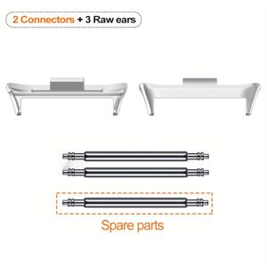 TEMU Xiaomi Mi Band 9 8 Pro용 5개/세트 2개 어댑터 + 3개 원시 이어 스트랩 커넥터 Redmi Watch 4 5 eSIM 팔찌 20mm 22mm 스트랩 어댑터 액세서리