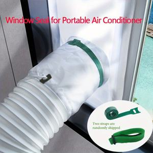 TEMU 휴대용 에어컨 창문 키트, 휴대용 에어컨 건조기용 창문 환기 키트 씰 키트, 길이 조절 가능 25x62~92cm, 설치 용이|이동식에어컨|창문형에어컨|휴대용에어컨
