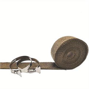 TEMU 유니버설 유리 섬유 내열 스토브 파이프 보호 랩, 196.85 인치 내화 안전 테이프 스토브 파이프용, 마그네슘 로드/플린트 포함되지 않음