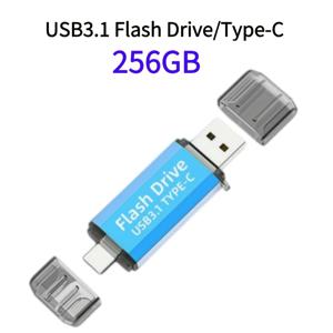 TEMU Lansten USB C 플래시 드라이브 (128GB 및 256GB 모델). USB 3.1 및 USB Type C 2 in 1 디자인으로 제공되며, 최대 90 Mb/S의 고속 데이터 전송 속도를 제공합니다. 삼성, 화웨이와 같은 장치와 호환되는 듀얼 OTG 손가락 드라이브입니다.