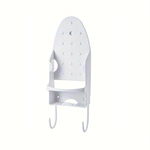 TEMU 1개 2025년 신제품 철제 걸이형 수납 선반, 벽걸이 스팀 다리미 정리대와 2개의 후크, 공간 절약 가정용 정리함, 문, 코너, 침실, 욕실, 옷장에 적합, 새해, 생일, 발렌타인데이 선물로 완벽 - 할로윈과 크리스마스용 플라스틱 소재