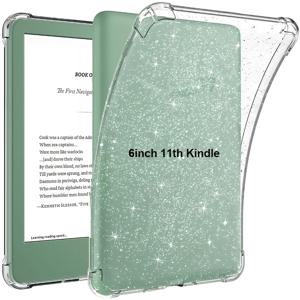 TEMU 클리어 케이스 커버, 올 뉴 킨들 11세대 2024/2022 출시, 6인치, 충격 방지 얇은 실리콘 투명 케이스