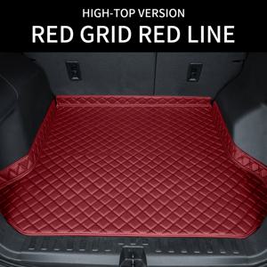 TEMU Chery Tiger 5X (2018-2024)용 럭셔리 PU 가죽 트렁크 매트 - 퀼트 디자인, 완전한 날씨 보호, 쉬운 청소, 내구성 있는 바닥 라이너, 블랙, 레드, 화이트, 브라운 색상 가능