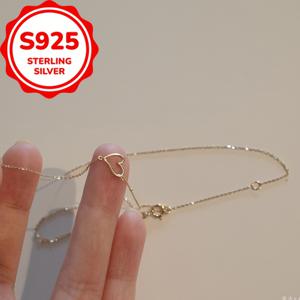 TEMU 여성을 위한 925 실버 하트 목걸이 - , 다용도 펜던트와 소형 칼라본 체인 액세서리로 일상 스타일 완성