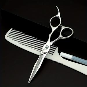 TEMU 호사키 6인치 정품 가위는 히타치 440C 스틸로 제작되었으며, 미용사 전용으로 수제 제작 및 디자인되었으며, 뛰어난 날카로움을 제공합니다.