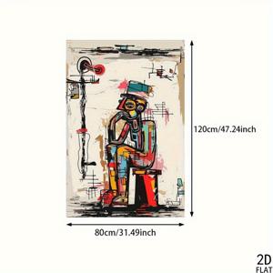 TEMU 대형 모던 추상 캔버스 프린트 31.4x47.24인치 - 액자 없는 생동감 있는 스트리트 아트, 거실, 침실, 복도 장식, 침실 벽 장식|현대 미술 작품|액자 없는 벽 예술