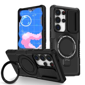 TEMU 폰 케이스: 지지대 링 적용 S25 완전 밀폐 케이스, S24Ultra 스캔 윈도우 마그네틱 브라켓, S23/S21 보호 케이스