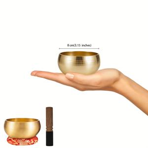 TEMU 이 노래하는 볼은 구리로 만들어졌으며, 티베트 차크라 요가 및 명상용으로 설계되었습니다. 깨끗한 소리로 만들어 요가, 명상 및 마음챙김 연습에 적합합니다. 손으로 광택 처리된 마감, 자수 쿠션과 함께 제공됩니다.