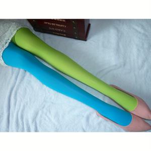 TEMU 유럽 및 미국 스타일의 창의적인 비대칭 컬러 블록 여성용 타이츠. 캔디 컬러의 음양 디자인과 대비되는 다리 디자인 특징.