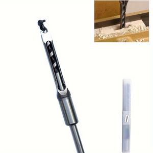 TEMU 목공용 스틸 사각 홀 드릴 비트 - 12.5mm 크기, 라운드 샹크, 고광택 마감