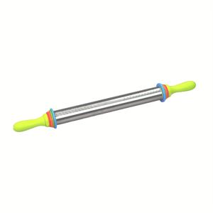 TEMU 17인치 조절 가능한 스테인리스 스틸 롤링핀, 두께 스케일 포함 - 베이킹, 피자, 파이, 쿠키에 이상적 | 내구성 있고 분리 가능하며 쉽게 청소할 수 있는 주방 도구, 제과 준비 | 정밀 베이킹 | 쉬운 청소 재료, 베이킹용 롤링핀