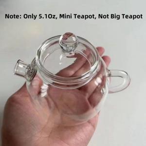 TEMU 5.1온스 미니 티포트 1개입, 차 및 허브 추출에 적합.