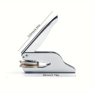 TEMU 개인 맞춤형 구리 인감 스탬프 - 책, 노트북, 문구류, 문서용 꽃무늬 디자인 - 교사 및 창의적인 프로젝트를 위한 내구성 있는 금속 스탬프, 왁스 인감