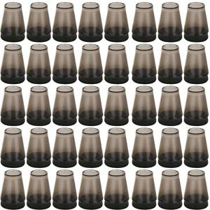 TEMU 40개 투명 블랙 실리콘 의자 다리 보호대 세트 (펠트 패드 포함) - 미끄럼 방지, 저소음 가구 캡 (의자 및 테이블용), 스크래치 방지 및 소음 감소, 간편한 설치