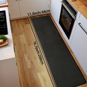 TEMU DAJIANG 미끄럼 방지 주방 매트 - 느린 복귀, 내구성 있는 폴리우레탄 바닥 매트, 홈 & 오피스 장식용, 직사각형 디자인과 질감 표면, 손세탁 전용, 크리스마스 및 휴일 장식에 완벽, 주방 바닥 매트, 복도용 추가 긴 러그, 복도 러그 블루, 미끄럼 방지 주방 매트, 주방 카펫, 카펫 라이트