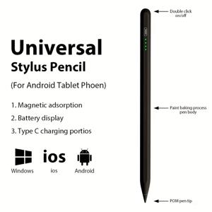 TEMU 아이패드, 아이폰, 태블릿용 범용 , 애플 펜슬, 윈도우, 스마트폰과 호환되는 터치 펜