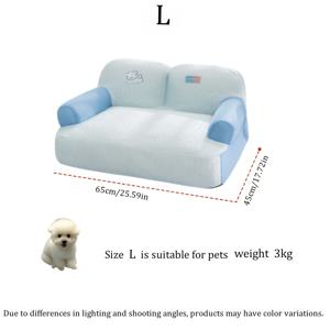 TEMU 봄 여름 애견 소파, 강아지 침대, 애견 쿨링 매트, 고양이 소파, 통기성 및 세탁 가능한 강아지 고양이 침대, 애견 강아지 하우스.