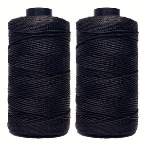 TEMU 2겹 나일론 꼬임 실, 3겹 두께 1.5mm 가벼운 실, 각 100g, 코바늘, 모자, 신발, 매트, 가방, 컵 슬리브 및 공예 프로젝트용 - 다양한 색상 제공