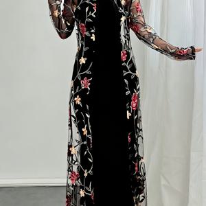 TEMU 여성용 신상 봄 여름 캐주얼 레이스 자수 드레스 세트, 여름용 오픈 가디건 조끼 스커트 투피스 슈트