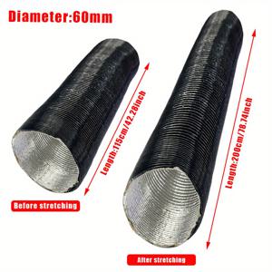 TEMU 1개 25mm 42mm 60mm 75mm 90mm 직경 에어 디젤 주차 히터 덕트 파이프 호스 - 웨바스토 에버슈처 캠퍼용