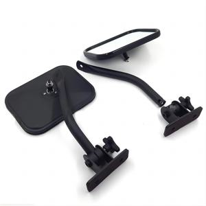 TEMU JEEP Wrangler TJ & JK 1997-2018용 조절 가능한 블라인드 스팟 미러 - 와이드 앵글 후방보기, 질감 있는 검정 마감, 쉬운 설치, 향상된 가시성, 1쌍, 차량 후방 시야 개선 | 세련된 자동차 액세서리 | 안전한 장착 브래킷