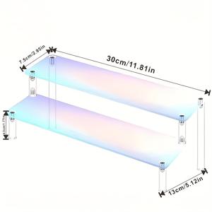 TEMU 모던 클리어 아크릴 디스플레이 스탠드 - 자동차 모델, 인형, 향수, 보석용 멀티 티어 선반 - 안정적인 베이스가 있는 헤비듀티 탁상 정리대 - 홈/오피스 데코 및 컬렉터 전시용 - 쉬운 조립, 차량 디스플레이 케이스