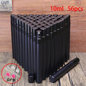 TEMU 32개 팩, 56개 팩, 선물용 액세서리 6개 포함, 5ml/10ml 용기, 무광 블랙 유리 소재, 고급 향수 병, 고품질 알루미늄 스프레이 노즐, 초미세 분무 스프레이 병, 비즈니스 및 개인 사용에 적합, 메이크업 보습 스프레이어, 리필 가능 병, 여행 필수품