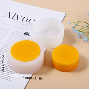 TEMU 라운드 케이크 실리콘 몰드 - 크림 캔들 및 아로마테라피 왁스 케이크 장식용