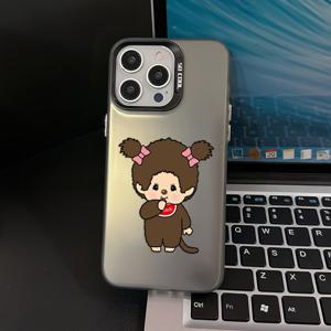 TEMU 귀여운 카툰 소녀 인형 폰 케이스 아이폰 16 15 14 11 프로 맥스 X XR XS 맥스 8 7 플러스 안티쇼크 무광 백 커버