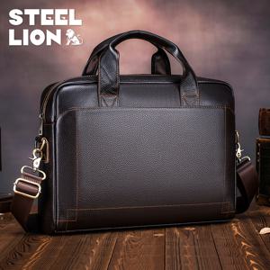 TEMU 남성용 정품 가죽 노트북 서류가방 - 15인치 태블릿 & 노트북 호환, 초경량 비즈니스 컴퓨터 가방, 태블릿/노트북 포켓, 깊은 핸드헬드 캐리, 오피스 출근용 선물 (발렌타인데이/아버지의 날 선물)|남자가방|태블릿PC|노트북가방