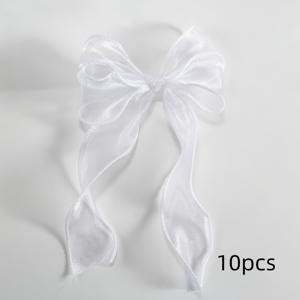 TEMU [10개 손수작업 활] - 유기적한 실크 리본으로 만든 3D 활, 밝은 텍스처와 끌어당김 없음, DIY 가방 패던트, 브라이드 마이드 팔 꽃, 브리드 헤드 드레스, 소원, 사진 프롭, 선물 장식 및 다양한 시나리오에 적합합니다.