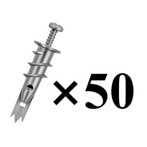 TEMU 10/25/50세트 아연 자가 드릴링 건식벽 나사 키트, 아연 합금 확장 나사, 헤비듀티 자가 태핑 건식벽 나사, 벽에 구멍 뚫지 않고 쉬운 설치, TV, 자전거, 선반 스트랩, 캐비닛 장식 고정용