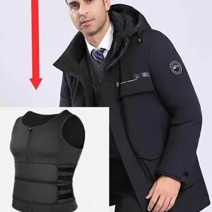 TEMU 남성용 더블 허리 지지 벨트, 등 지지 조끼, 복부 쉐이핑 통기성 자세 교정기