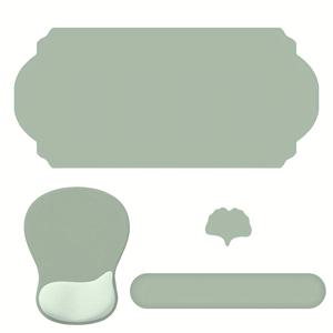 TEMU 대형 4-in-1 마우스 패드 세트 (손목 지지 기능이 있는 게이밍 마우스 패드, 데스크 매트, 키보드 손목 받침대, 코스터 포함). 가정 및 사무실에서 사용하기 위해 인체공학적으로 설계되었습니다.